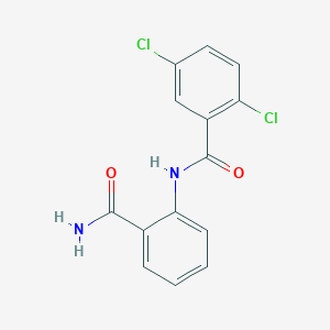 molecular formula C14H10Cl2N2O2 B5516728 N-(2-carbamoylphenyl)-2,5-dichlorobenzamide 
