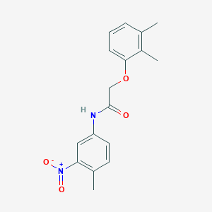 molecular formula C17H18N2O4 B5516733 2-(2,3-dimethylphenoxy)-N-(4-methyl-3-nitrophenyl)acetamide 