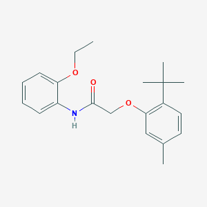 molecular formula C21H27NO3 B5516740 2-(2-tert-butyl-5-methylphenoxy)-N-(2-ethoxyphenyl)acetamide 