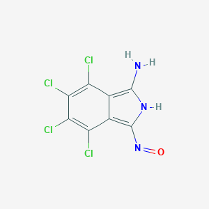 molecular formula C8H3Cl4N3O B055168 4,5,6,7-tetrachloro-3-nitroso-2H-isoindol-1-amine CAS No. 117989-29-4