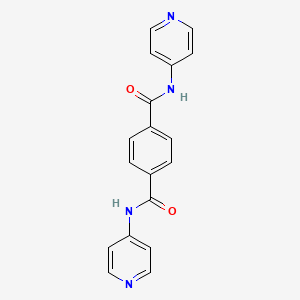 molecular formula C18H14N4O2 B5516905 N,N'-Bis(4-pyridinyl)-1,4-benzenedicarboxamide 