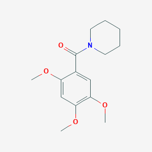 molecular formula C15H21NO4 B5517150 Piperidin-1-yl(2,4,5-trimethoxyphenyl)methanone 