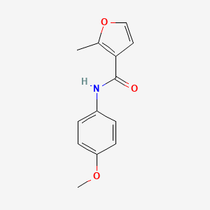 molecular formula C13H13NO3 B5517821 N-(4-methoxyphenyl)-2-methylfuran-3-carboxamide 