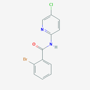 molecular formula C12H8BrClN2O B5518240 2-bromo-N-(5-chloropyridin-2-yl)benzamide 