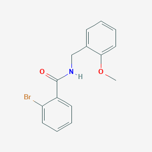 molecular formula C15H14BrNO2 B5518243 2-bromo-N-[(2-methoxyphenyl)methyl]benzamide 