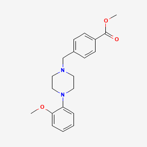 molecular formula C20H24N2O3 B5518392 Methyl 4-[[4-(2-methoxyphenyl)piperazin-1-yl]methyl]benzoate 