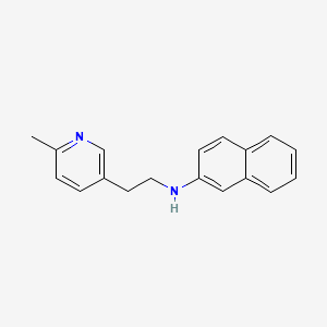 molecular formula C18H18N2 B5518451 N-[2-(6-methylpyridin-3-yl)ethyl]naphthalen-2-amine 