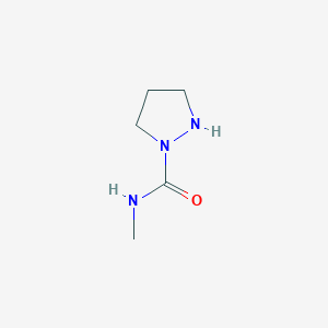 molecular formula C5H11N3O B055186 N-methylpyrazolidine-1-carboxamide CAS No. 124072-93-1