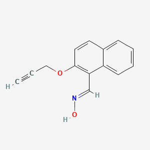 molecular formula C14H11NO2 B5518606 (NE)-N-[(2-prop-2-ynoxynaphthalen-1-yl)methylidene]hydroxylamine 