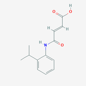 molecular formula C13H15NO3 B5518703 2-butenoic acid, 4-[[2-(1-methylethyl)phenyl]amino]-4-oxo-, (2E)- 
