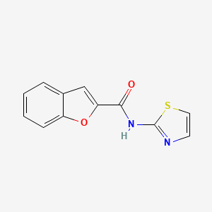molecular formula C12H8N2O2S B5518809 N-(1,3-thiazol-2-yl)-1-benzofuran-2-carboxamide 