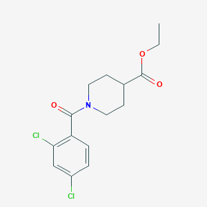 molecular formula C15H17Cl2NO3 B5518877 ethyl 1-(2,4-dichlorobenzoyl)piperidine-4-carboxylate 