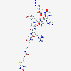 molecular formula C65H95N19O13S B055189 Biotin-nonapeptide CAS No. 115082-72-9