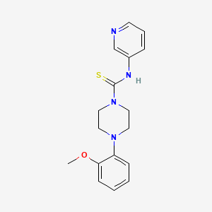 molecular formula C17H20N4OS B5518918 4-(2-methoxyphenyl)-N-(pyridin-3-yl)piperazine-1-carbothioamide 