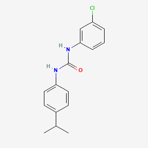 molecular formula C16H17ClN2O B5519003 N-(3-chlorophenyl)-N'-(4-isopropylphenyl)urea CAS No. 41779-78-6