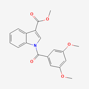 molecular formula C19H17NO5 B5519153 Methyl 1-(3,5-dimethoxybenzoyl)indole-3-carboxylate 