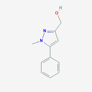 molecular formula C11H12N2O B055192 (1-Methyl-5-phenyl-1H-pyrazol-3-yl)methanol CAS No. 124344-98-5
