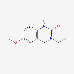 molecular formula C12H14N2O2 B5519230 3-ethyl-6-methoxy-4-methylidene-1H-quinazolin-2-one CAS No. 6123-74-6