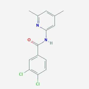 molecular formula C14H12Cl2N2O B5519384 3,4-DICHLORO-N~1~-(4,6-DIMETHYL-2-PYRIDYL)BENZAMIDE 
