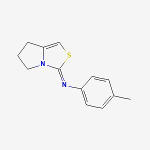 molecular formula C13H14N2S B5519404 (3Z)-N-(4-METHYLPHENYL)-3H,5H,6H,7H-PYRROLO[1,2-C][1,3]THIAZOL-3-IMINE 