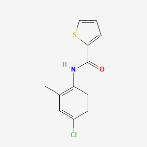 molecular formula C12H10ClNOS B5519569 N-(4-chloro-2-methylphenyl)thiophene-2-carboxamide 