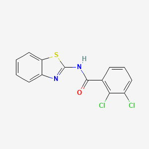molecular formula C14H8Cl2N2OS B5519659 N-(1,3-benzothiazol-2-yl)-2,3-dichlorobenzamide 