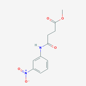molecular formula C11H12N2O5 B5519685 METHYL 3-[(3-NITROPHENYL)CARBAMOYL]PROPANOATE 