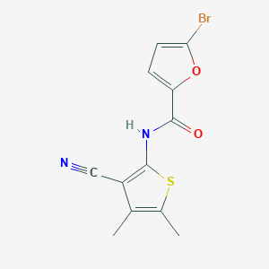 molecular formula C12H9BrN2O2S B5519737 5-bromo-N-(3-cyano-4,5-dimethylthiophen-2-yl)furan-2-carboxamide 