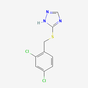 molecular formula C9H7Cl2N3S B5519924 3-[(2,4-dichlorobenzyl)sulfanyl]-4H-1,2,4-triazole CAS No. 5785-41-1