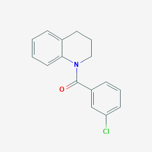 molecular formula C16H14ClNO B5519936 (3-chlorophenyl)(3,4-dihydroquinolin-1(2H)-yl)methanone 