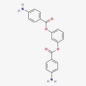 molecular formula C20H16N2O4 B5520072 [3-(4-aminobenzoyl)oxyphenyl] 4-aminobenzoate CAS No. 142280-58-8