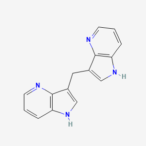 molecular formula C15H12N4 B5520153 bis(4-aza-3-indolyl)methane CAS No. 23612-38-6