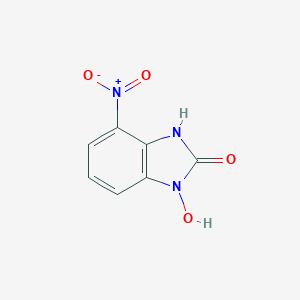 molecular formula C7H5N3O4 B055204 3-hydroxy-7-nitro-1H-benzimidazol-2-one CAS No. 116059-18-8