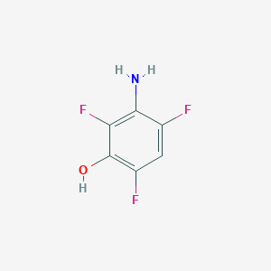 molecular formula C6H4F3NO B055205 3-Amino-2,4,6-trifluorophenol CAS No. 113512-72-4