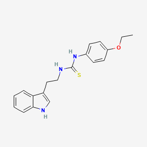 molecular formula C19H21N3OS B5520542 1-(4-ethoxyphenyl)-3-[2-(1H-indol-3-yl)ethyl]thiourea 
