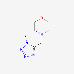 molecular formula C7H13N5O B5520786 4-((1-Methyl-1H-tetrazol-5-yl)methyl)morpholine 