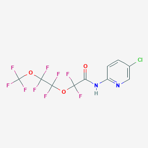 molecular formula C10H4ClF9N2O3 B5520847 N-(5-chloropyridin-2-yl)-2,2-difluoro-2-[1,1,2,2-tetrafluoro-2-(trifluoromethoxy)ethoxy]acetamide 
