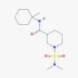 molecular formula C15H29N3O3S B5520856 1-[(dimethylamino)sulfonyl]-N-(1-methylcyclohexyl)-3-piperidinecarboxamide 