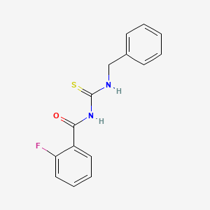 molecular formula C15H13FN2OS B5520904 N-(benzylcarbamothioyl)-2-fluorobenzamide 