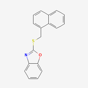 molecular formula C18H13NOS B5520980 1,3-BENZOXAZOL-2-YL (1-NAPHTHYLMETHYL) SULFIDE 