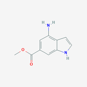 molecular formula C10H10N2O2 B055210 methyl 4-amino-1H-indole-6-carboxylate CAS No. 121561-15-7