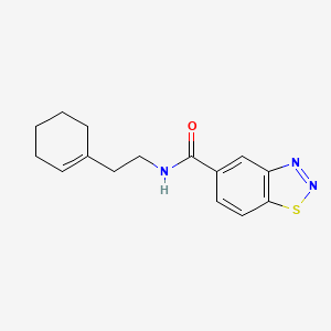 molecular formula C15H17N3OS B5521023 N-[2-(cyclohexen-1-yl)ethyl]-1,2,3-benzothiadiazole-5-carboxamide 