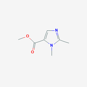 molecular formula C7H10N2O2 B055213 Methyl 1,2-dimethyl-1H-imidazole-5-carboxylate CAS No. 122222-10-0