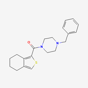 molecular formula C20H24N2OS B5521328 1-BENZYL-4-(4,5,6,7-TETRAHYDRO-2-BENZOTHIOPHENE-1-CARBONYL)PIPERAZINE 