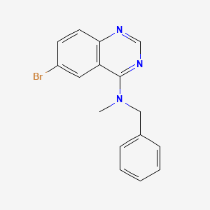 molecular formula C16H14BrN3 B5521418 N-benzyl-6-bromo-N-methyl-4-quinazolinamine 