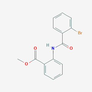 molecular formula C15H12BrNO3 B5521510 Methyl 2-(2-bromobenzamido)benzoate 