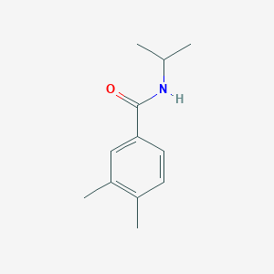 molecular formula C12H17NO B5521516 3,4-dimethyl-N-(propan-2-yl)benzamide 