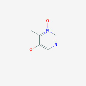 molecular formula C6H8N2O2 B055216 5-Methoxy-6-methylpyrimidine 1-oxide CAS No. 114969-98-1
