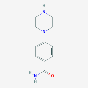 molecular formula C11H15N3O B055217 4-(1-Piperazinyl)benzamide CAS No. 116290-73-4
