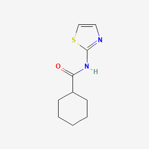molecular formula C10H14N2OS B5521736 N-(1,3-thiazol-2-yl)cyclohexanecarboxamide 